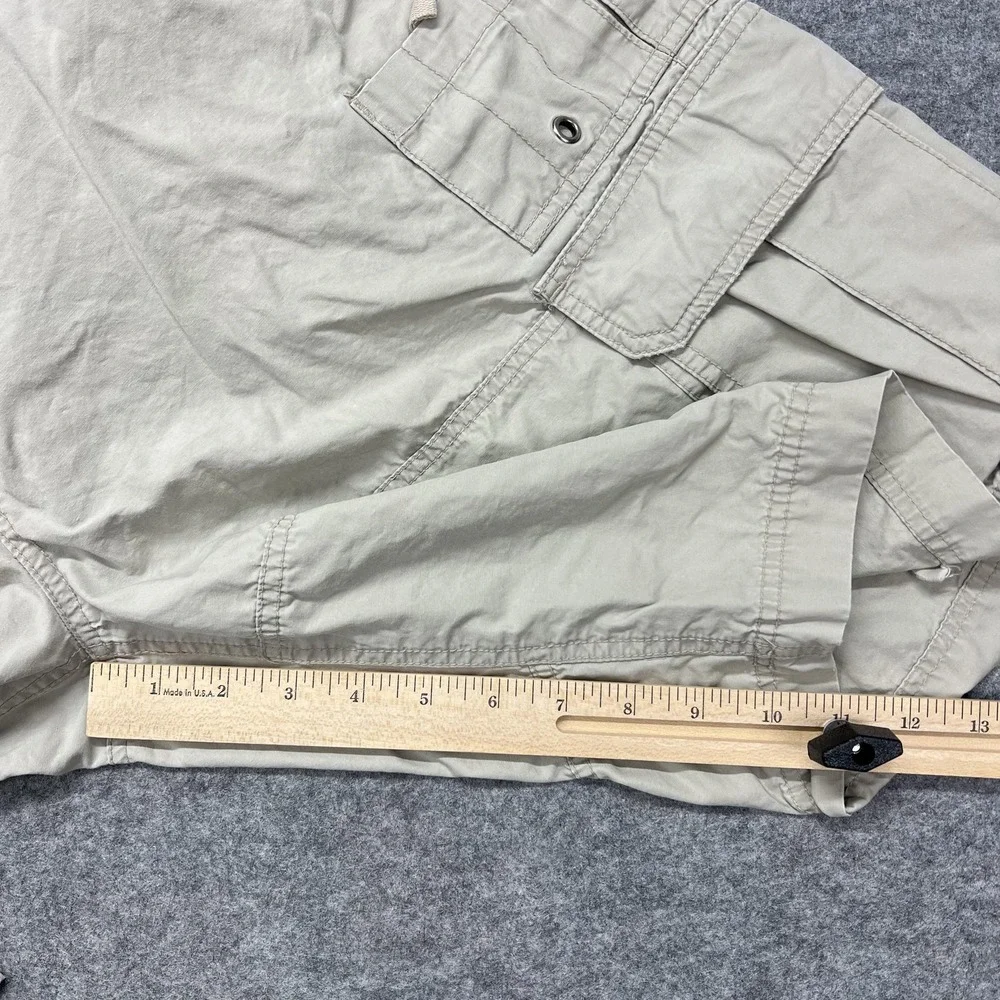 American Eagle Outfitters Mens Cargo Shorts 36 Beige Canvas Utility Y2K 01977
